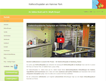Tablet Screenshot of kfo-hammerpark.de